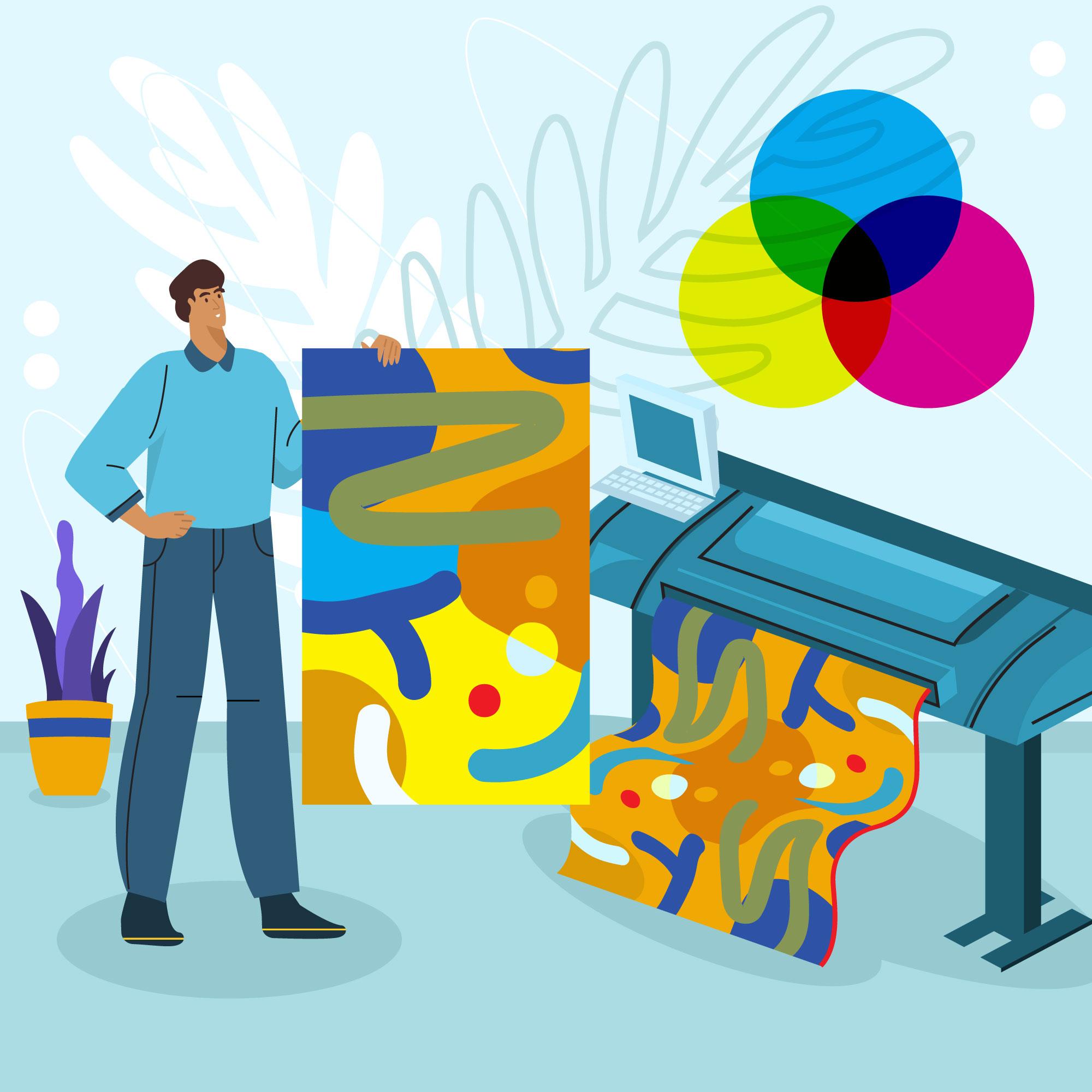 Large Format Printing Cartoon